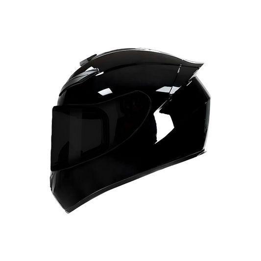 QIKE 111 FULL FACE HELMET JET BLACK